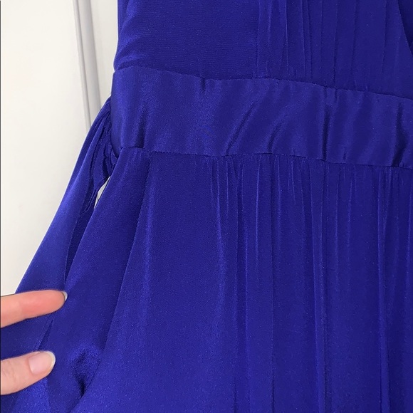 Silk blue Louisa jumpsuit shoshanna 4 - Picture 6 of 6